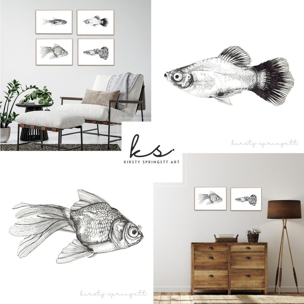 Molly Fish Print