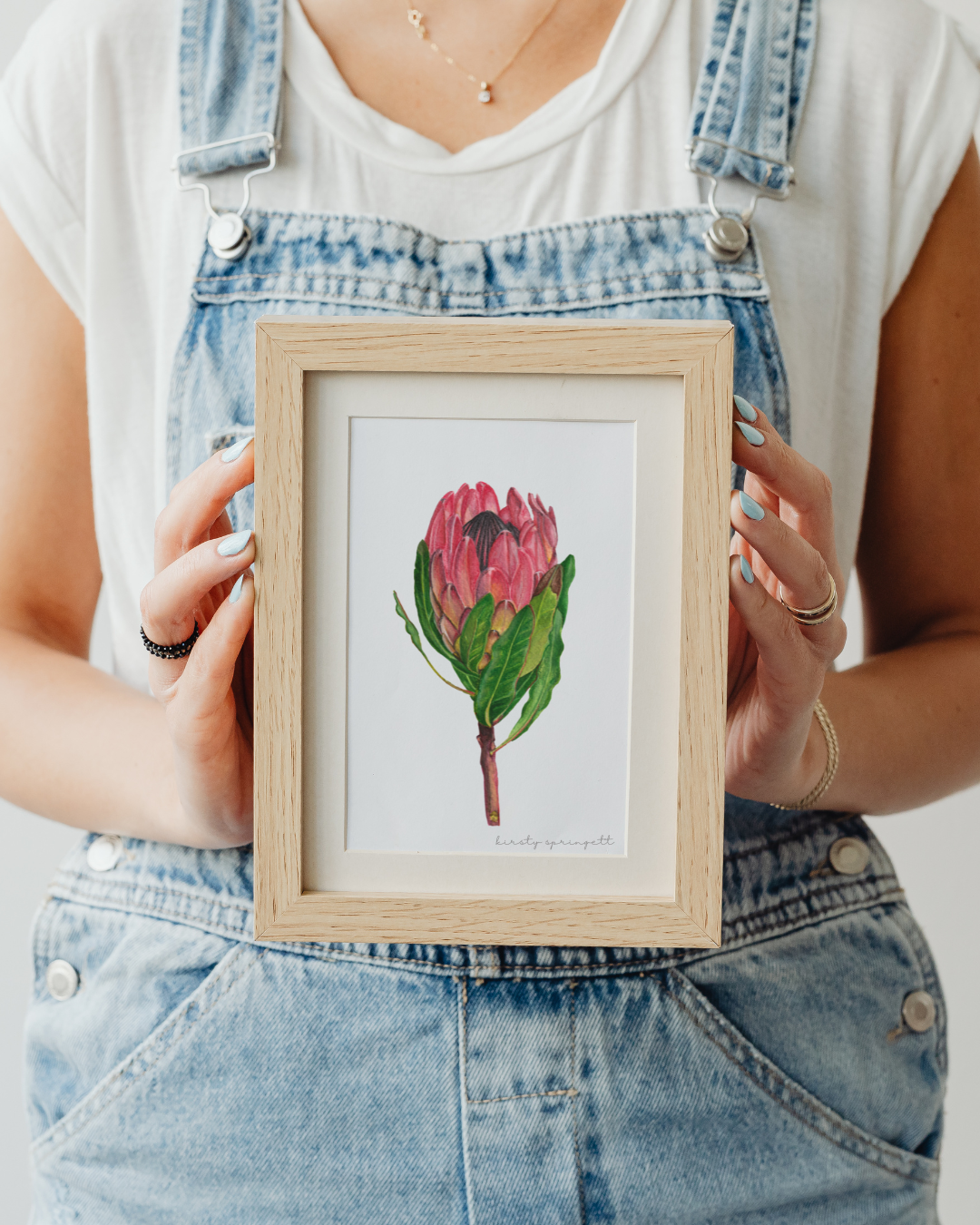 Pink Protea Bloom Print
