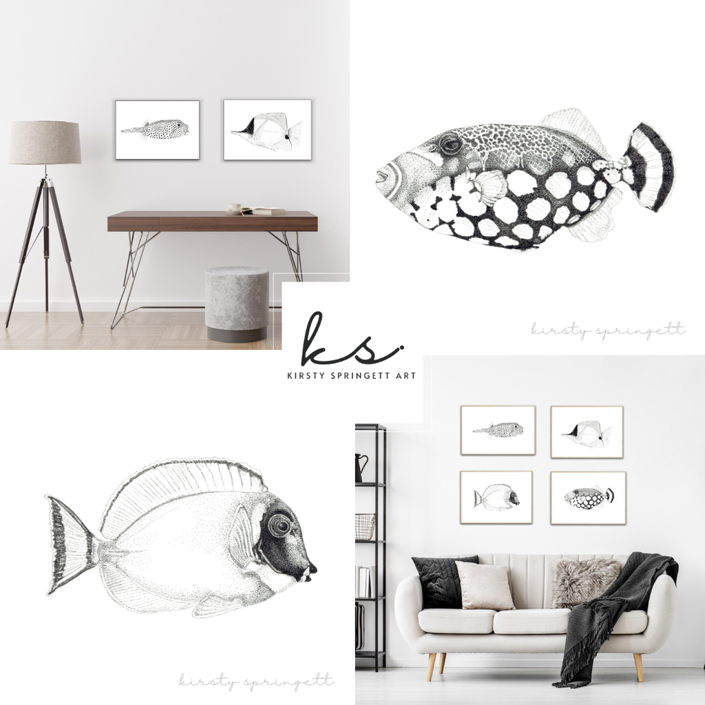 Powder Blue Surgeon Fish Print