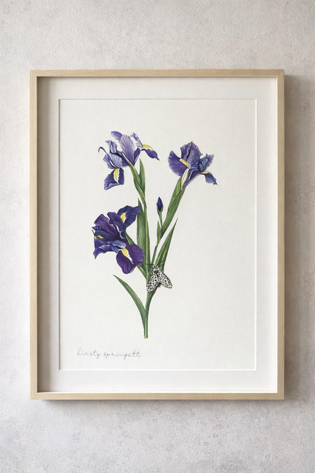 Purple Iris Original Artwork