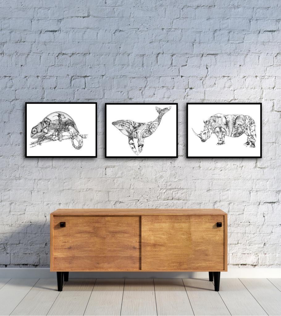 Chameleon Print