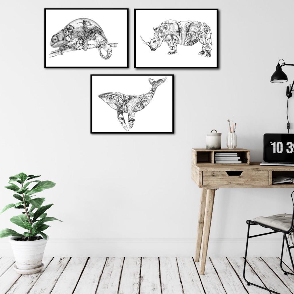 Whale Print