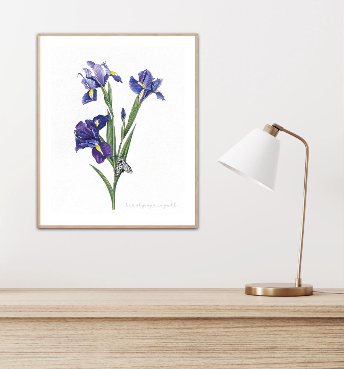 Purple Iris Original Artwork