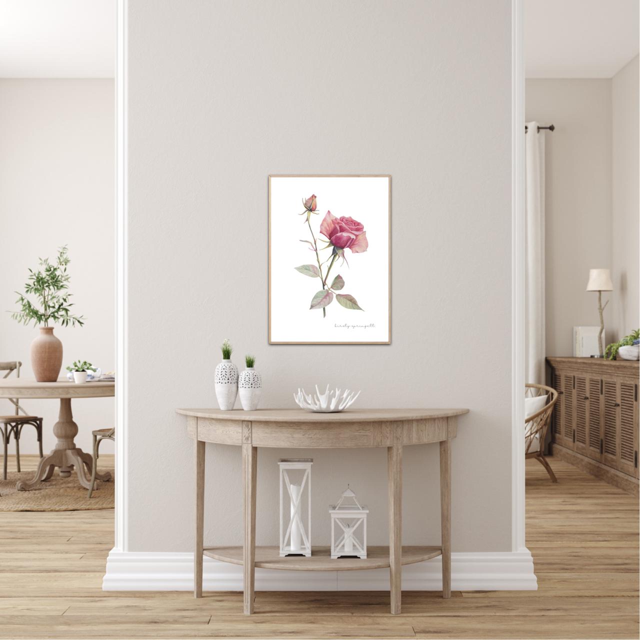 Rose Unfolded Print