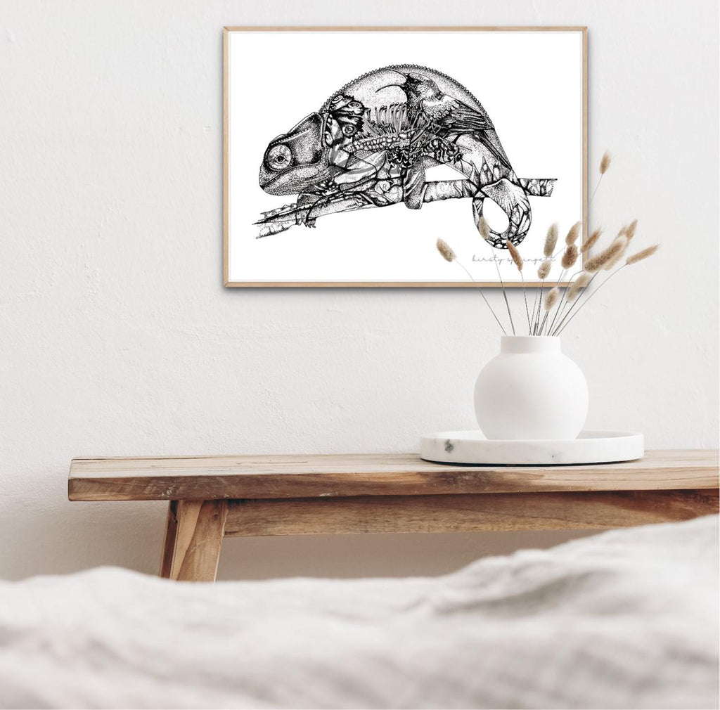 Chameleon Print