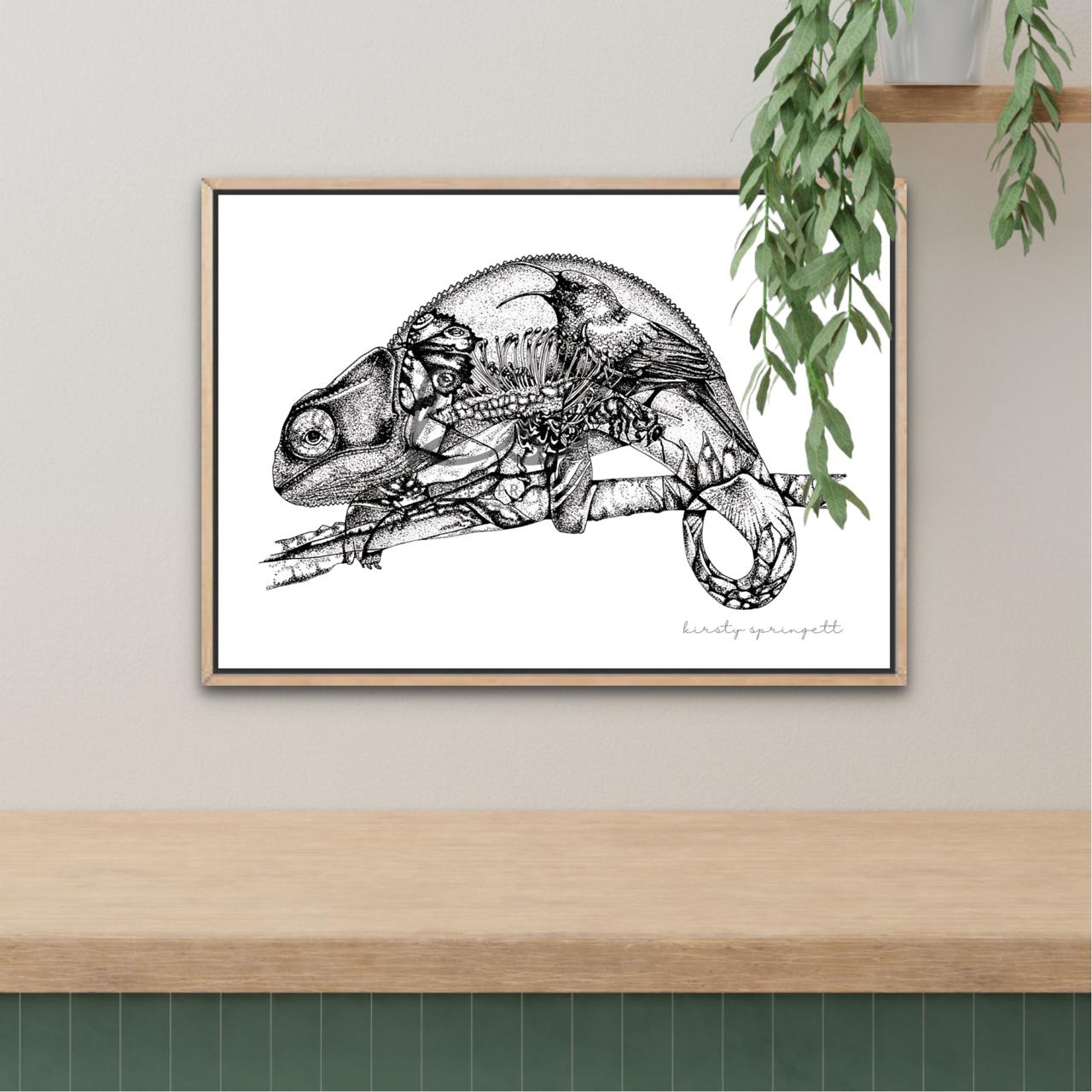 Chameleon Print