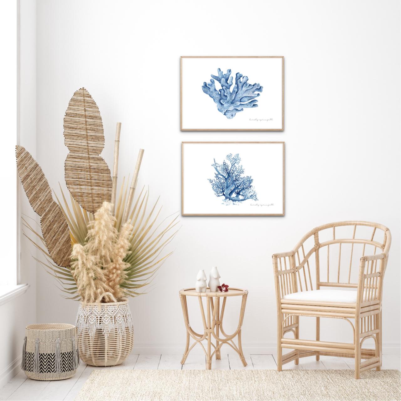 Coral Study II Print